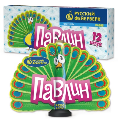 Павлин F Пиротехнический фонтан купить в Закаменске | zakamensk.salutsklad.ru