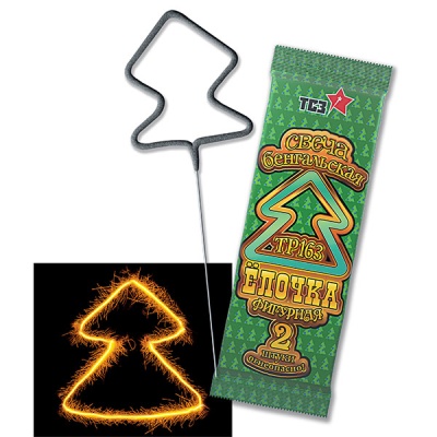 Елочка Бенгальские огни фигурные купить в Закаменске | zakamensk.salutsklad.ru