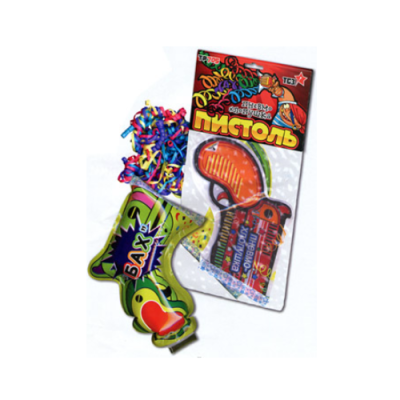 Пистоль Надувная хлопушка купить в Закаменске | zakamensk.salutsklad.ru
