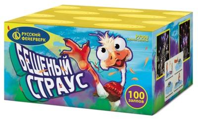 Бешеный страус Батарея салютов купить в Закаменске | zakamensk.salutsklad.ru