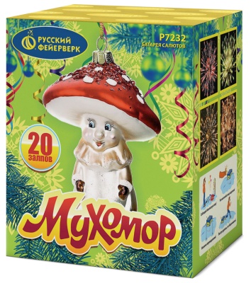 Мухомор Батарея салютов купить в Закаменске | zakamensk.salutsklad.ru